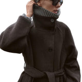 ADRIANA™ - ULD FRAKKE MED BÆLTE