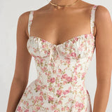 SABRINA™ – KJOLE MED KORSETDETALJE OG MARKERET TALJE