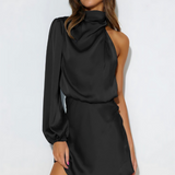 ELINE™ – SATINKJOLE MED ELEGANTE SKULDERSTROPPER