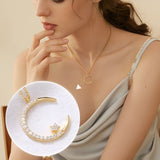 Věra | Elegant halskæde med månemotiv