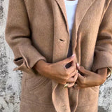 CASUAL LONG COAT™ – AFSLAPPET LANGFRAKKE I LET MATERIALE