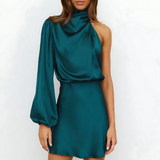 ELINE™ – SATINKJOLE MED ELEGANTE SKULDERSTROPPER