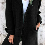 CASUAL LONG COAT™ – AFSLAPPET LANGFRAKKE I LET MATERIALE