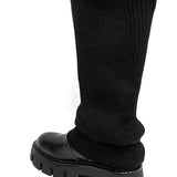 CHAIMAE™ – SORTE STRØMPESTØVLER MED ELEGANT PASFORM