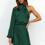 ELINE™ – SATINKJOLE MED ELEGANTE SKULDERSTROPPER