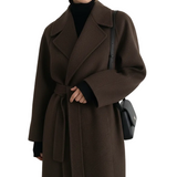 KATRINE™ | ELEGANT LANG FRAKKE MED BÆLTE