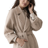 KATRINE™ | ELEGANT LANG FRAKKE MED BÆLTE