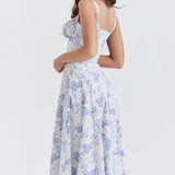 FLORENCE™ – MIDDILÆNGDE KJOLE MED ELEGANT BLOMSTERPRINT