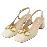 CELINA™ – ÅBNE SKO MED REM BAGPÅ OG MODERNE ELEGANCE