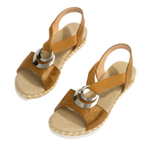 ELENA™ – SANDALER MED SØLVDETALJE OG MODERNE ELEGANCE