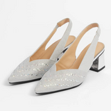 CAMILLE™ – ELEGANTE SPARKLE SLINGBACKS MED GLIMTENDE DETALJER