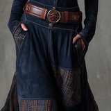 Astrid | Læderlook Maxikjole