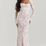 ALLEGRA™ – LANG BLONDEKJOLE MED ROMANTISK ELEGANCE