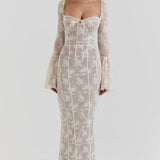 ALLEGRA™ – LANG BLONDEKJOLE MED ROMANTISK ELEGANCE