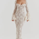 ALLEGRA™ – LANG BLONDEKJOLE MED ROMANTISK ELEGANCE