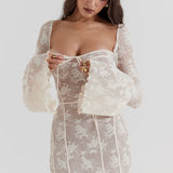 ALLEGRA™ – LANG BLONDEKJOLE MED ROMANTISK ELEGANCE