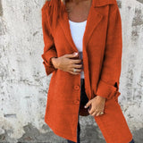 CASUAL LONG COAT™ – AFSLAPPET LANGFRAKKE I LET MATERIALE