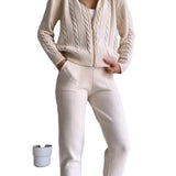 ANIA™ – CASUAL JACQUARD TO-DELT SÆT MED TWIST