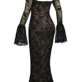 ALLEGRA™ – LANG BLONDEKJOLE MED ROMANTISK ELEGANCE